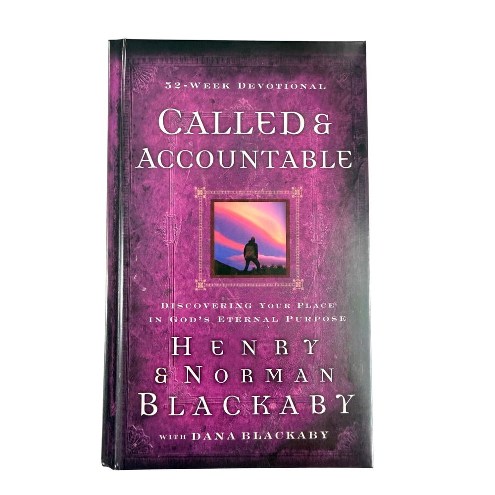 Called & Accountable Blackaby Hardcover 52-Week Devotional Christian Purple Book
